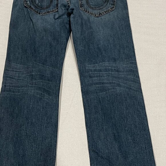 Vintage Y2K True Religion Jeans sz 36 Button Fly Distressed Grunge (READ) - Picture 10 of 12